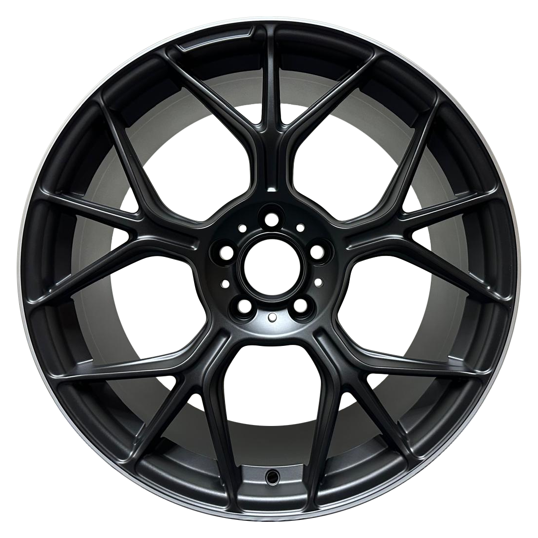 2024 AMG GT Style Wheels – Satin Black Machined Lip