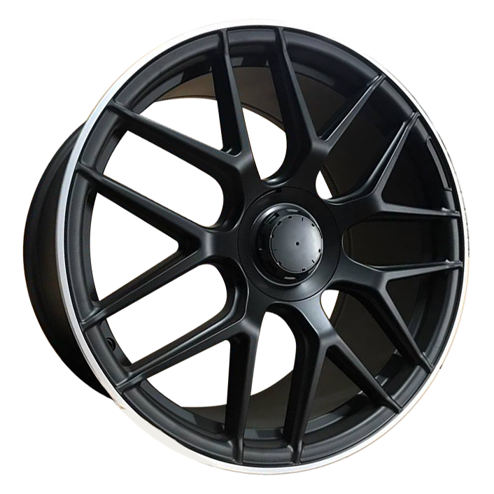 E63 S AMG Style Wheels – Satin Black Machined Lip