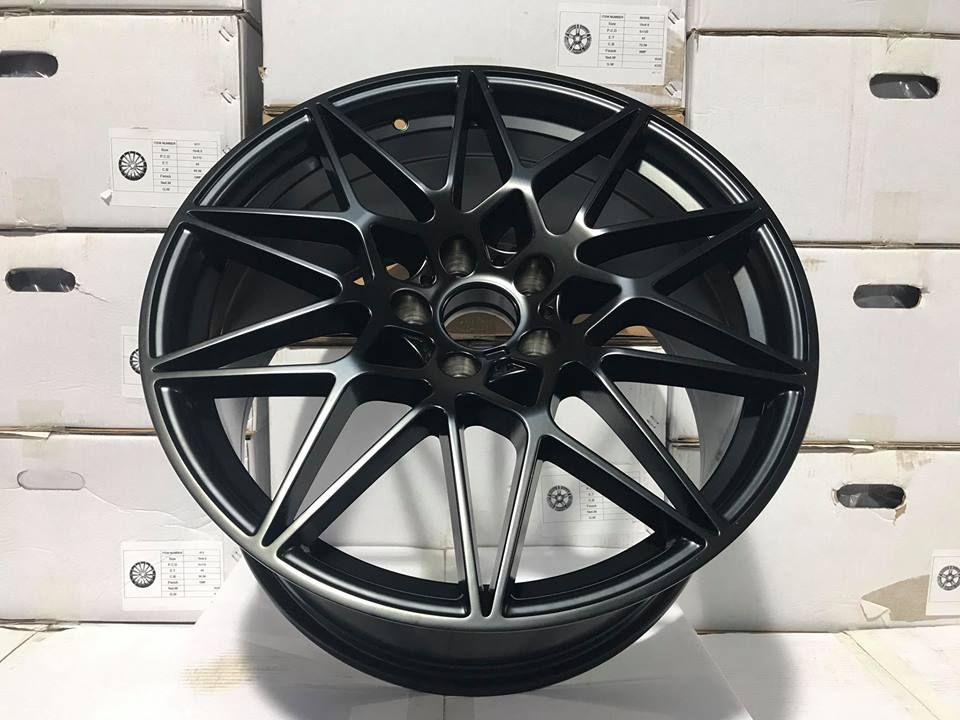 BMW M4 Competition style alloy wheels gloss black