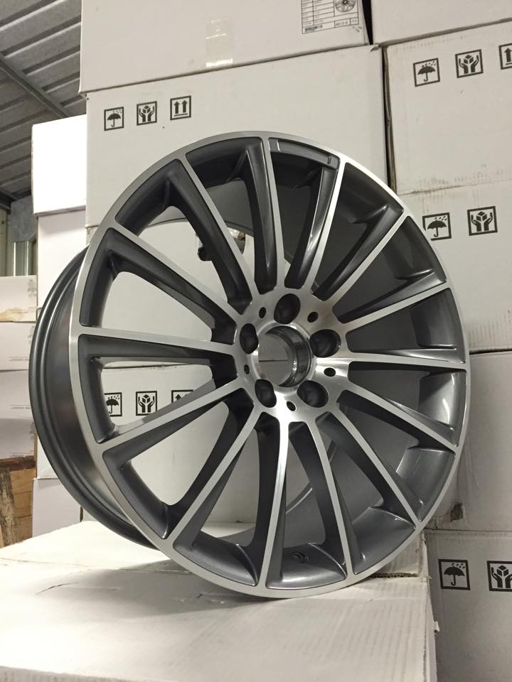 AMG Twist Style Wheels – Gun Metal  Machined