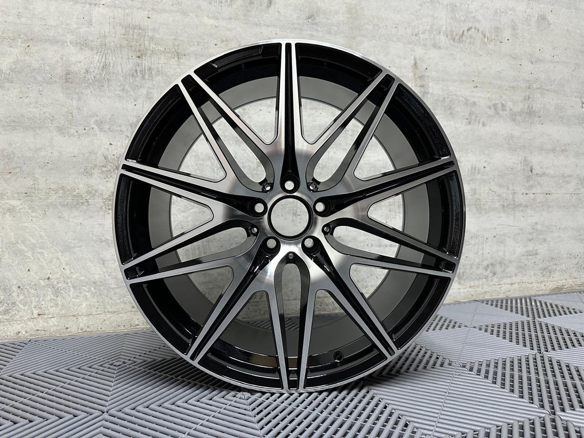2024 C43 AMG Style Wheels – Gloss Black Machined – Ultimate Wheels Ltd