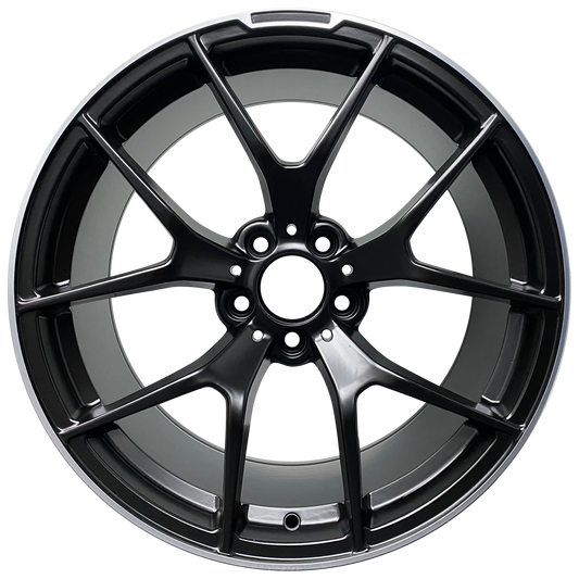 C63 507 Style Wheels – Satin Black Machined Lip
