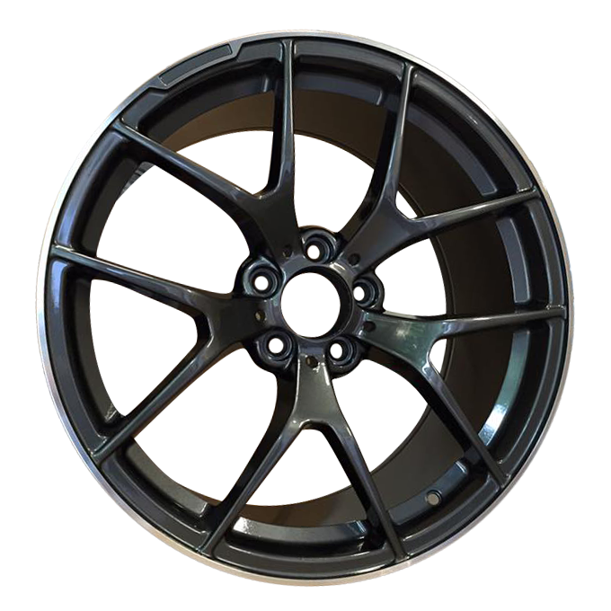 C63 507 Style Wheels –Gun  Metal Machined Lip