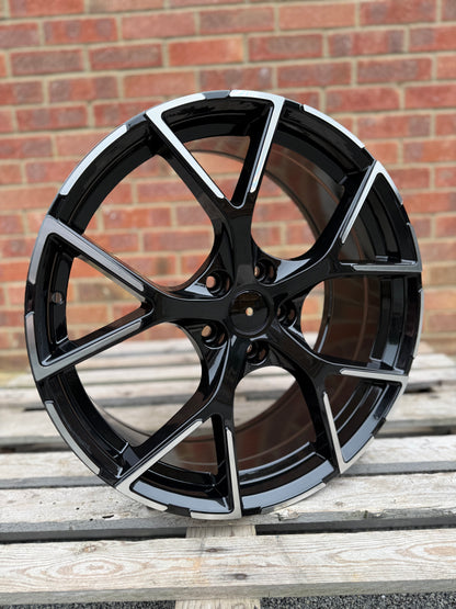 2023 RS3 Style Style Wheels – Gloss Black Machined