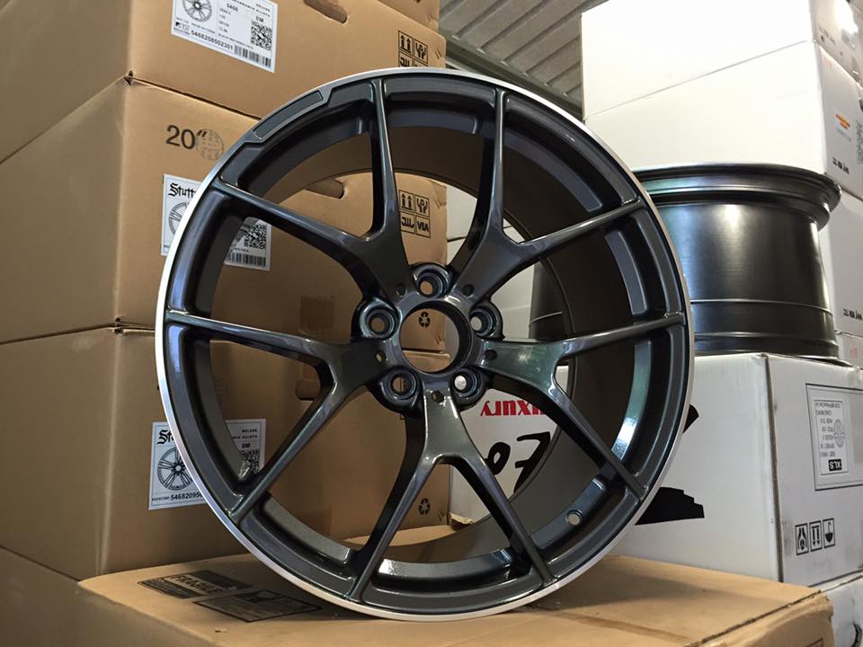 C63 507 Style Wheels –Gun  Metal Machined Lip