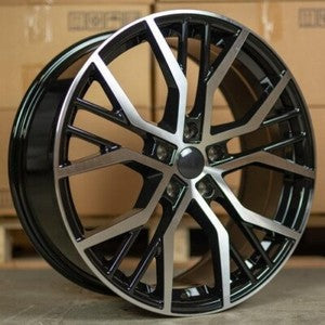 VW Santiago Style Wheels – Gloss Black Machined