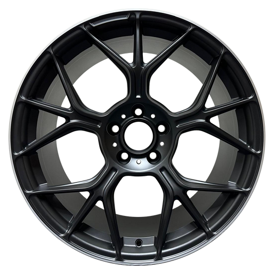 2024 AMG GT Style Wheels – Satin Black Machined Lip