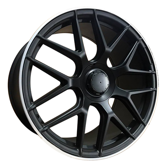 E63 S AMG Style Wheels – Satin Black Machined Lip