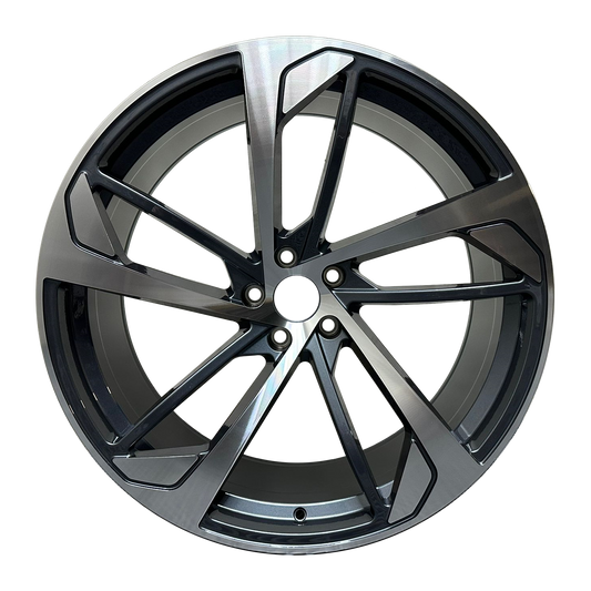 AUDI RS5 STYLE ALLOY WHEELS GUN METAL POLISHED