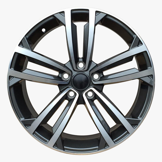 VW SEVILLE GUN METAL MACHINED ALLOY WHEELS