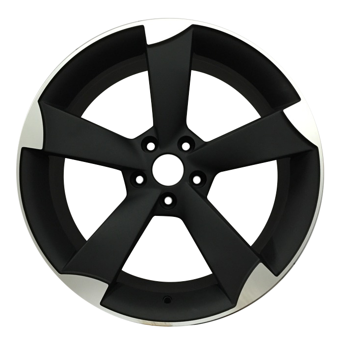 TTRS Rotor Style Alloy Wheels Satin Black