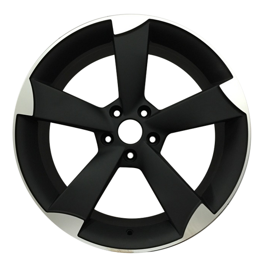 TTRS Rotor Style Alloy Wheels Satin Black