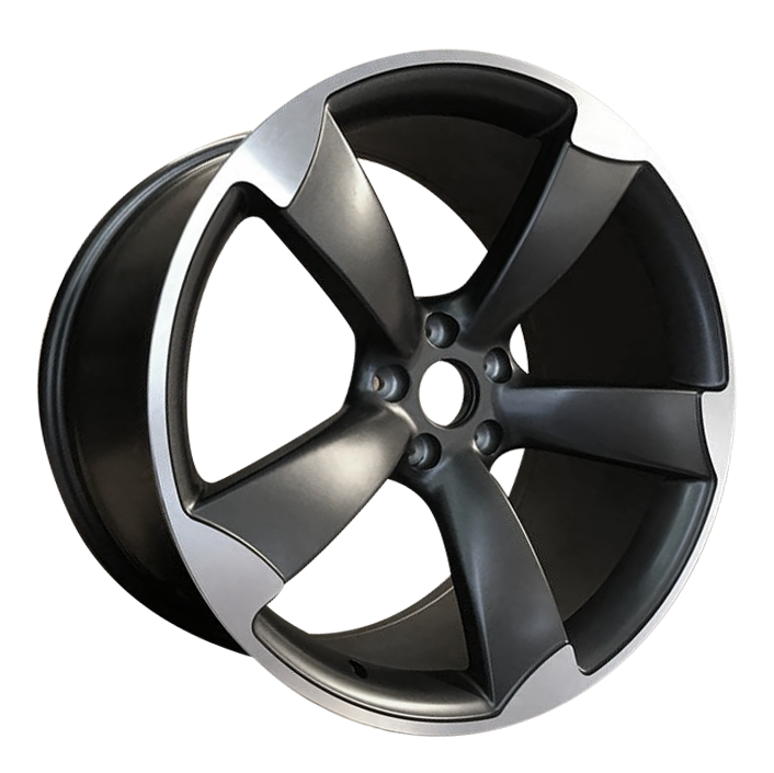 TTRS Rotor Style Alloy Wheels Gun Metal Machined