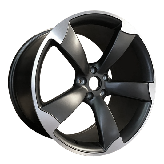 TTRS Rotor Style Alloy Wheels Gun Metal Machined
