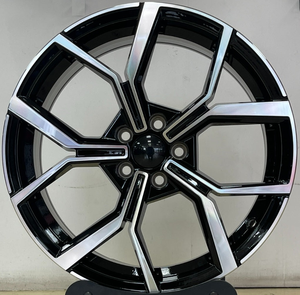 VW GTI Faro Style Wheels – Gloss Black Machined