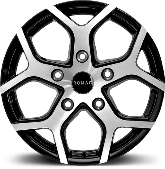 Romac Cobra Alloy Wheels - Gloss Black Polished